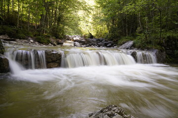 Walchensee Wasserfall Schlucht richtung Heimgarten