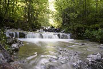 Walchensee Wasserfall Schlucht richtung Heimgarten