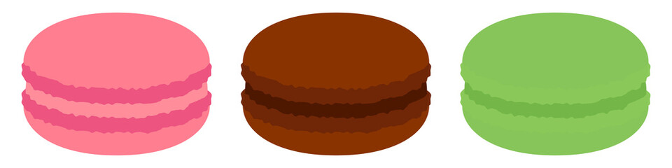マカロン　ベクターイラスト