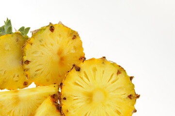 Pineapple on white background