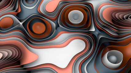Fototapeta na wymiar Abstract Flowing Soft Curved Lines Background