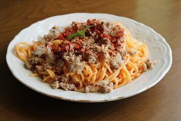 spaghetti with bolognese sauce