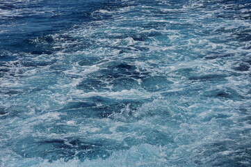 Ship track on the ocean