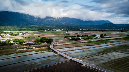 Fototapeta na wymiar The Aerial view of Taitung
