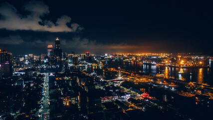 Fototapeta na wymiar The Aerial view of Kaohsiung