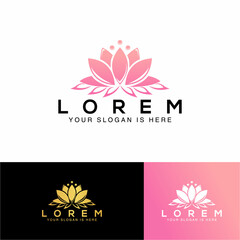 Lotus Logo and Icon Vector Template