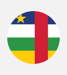 National Central African Republic flag, official colors and proportion correctly. National Central African Republic flag. Vector illustration. EPS10. Central African Republic flag vector icon