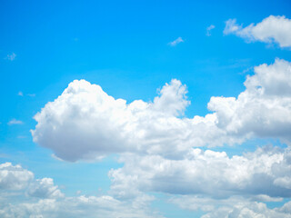Naklejka na ściany i meble Blue sky background with clouds 2021