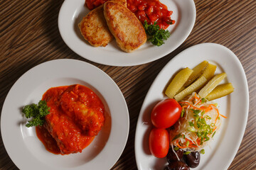 full menu on restaurant