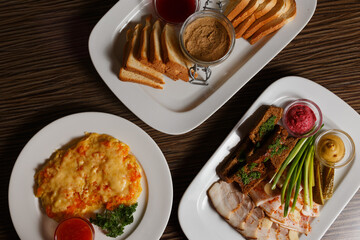 full menu on restaurant