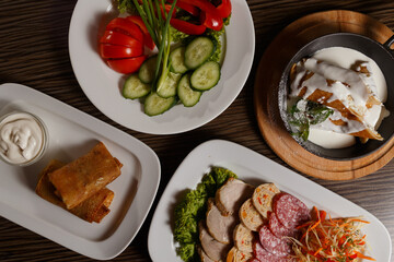 full menu on restaurant