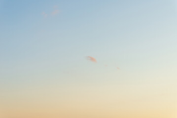 Purple and Pink Sky and beautiful one cloud with colored background.