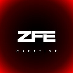 ZFE Letter Initial Logo Design Template Vector Illustration
