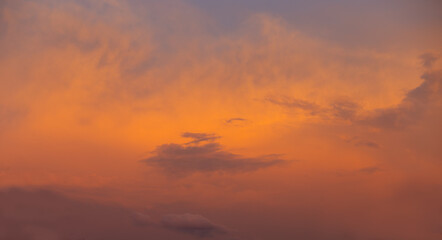 Abstract blurred background of evening sunset sky