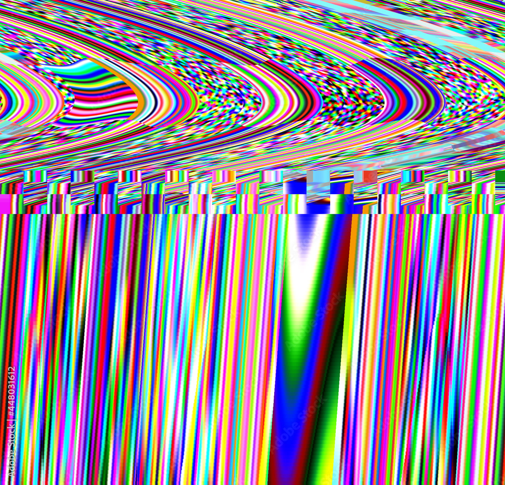 Poster glitch psychedelic photo noise background. old tv screen error. digital pixel noise abstract design.