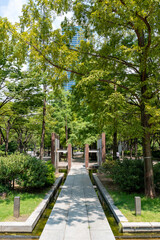 City view of Sannomiya area of Kobe city, Hyogo, Japan