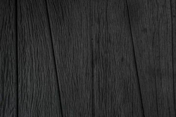 Grunge dark wood plank texture background. Vintage black wooden board wall antique cracking old style background