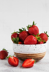 Fresh ripe delicious strawberries