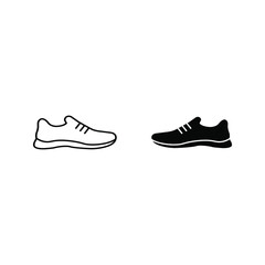 shoe vector glyph flat icon color editable