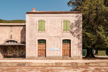 Train station at Palasca in Corsica