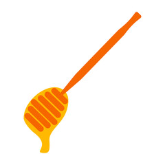 Капля силуэт. Медовая палочка и потёк мёда. Drop silhouette. Honey stick silhouette. Flowing honey silhouette. Vector icon.