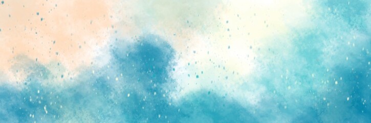 abstract painting arts with blue and white cloud texture brush for presentation, card background, wall decoration, or banner