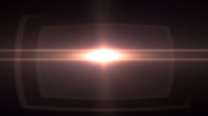 Fototapeta premium Overlays, overlay, light transition, effects sunlight, lens flare, light leaks. High-quality stock image of sun rays light effects, overlays or golden flare isolated on black background for design