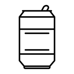 Soda Can Vector Line Icon Design