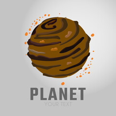 illustration of an background with the planet