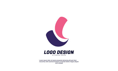 abstract creative idea brand identity corporate colorful design logo template