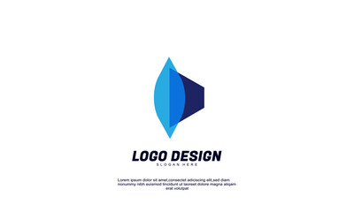 awesome creative idea brand identity for business corporate transparent color design logo template