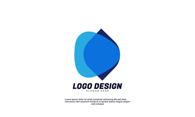 stock abstract creative inspiration or concept for company and business multicolor logo design