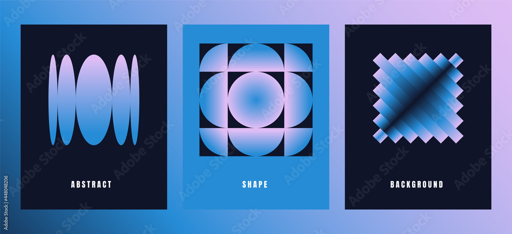Poster vector illustration collection - trendy abstract creative minimalist prints and compositions with br