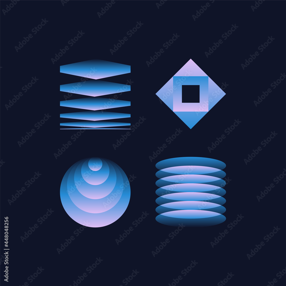 Poster vector illustration collection - trendy abstract creative minimalist prints and compositions with br