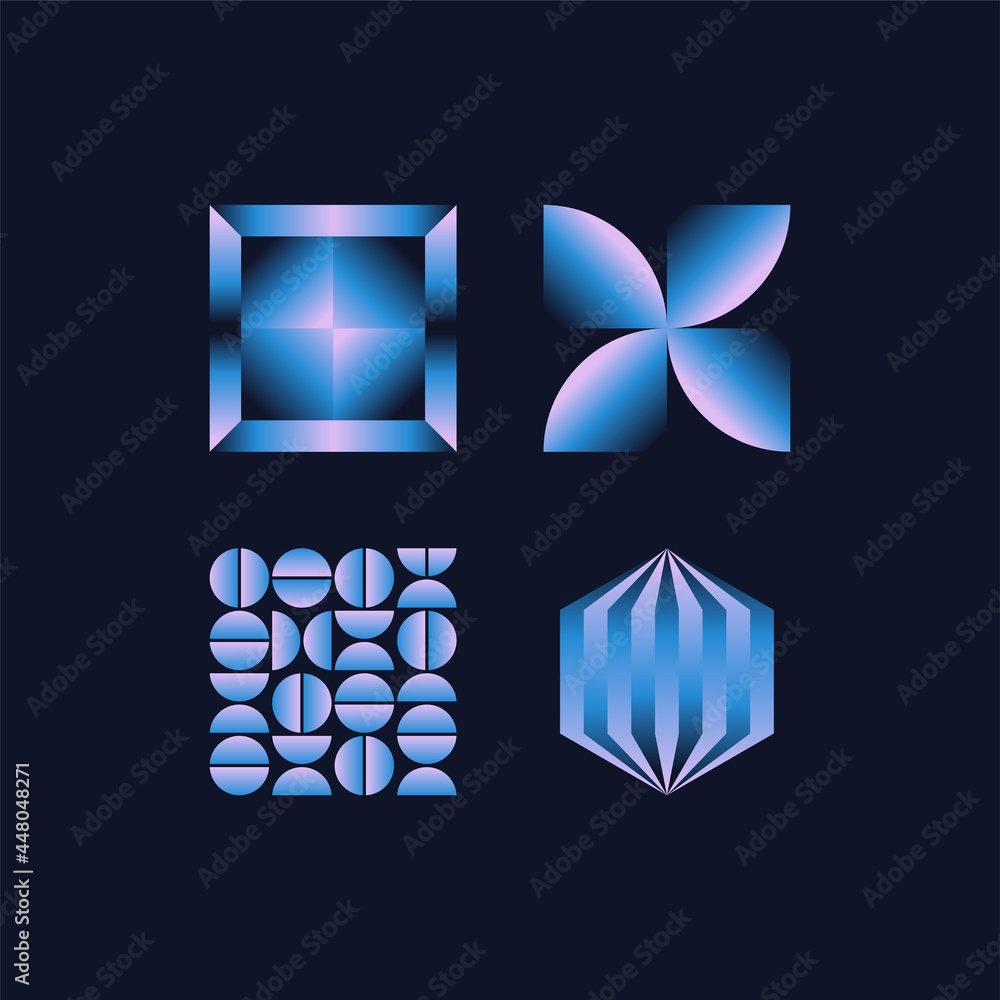 Poster vector illustration collection - trendy abstract creative minimalist prints and compositions with br