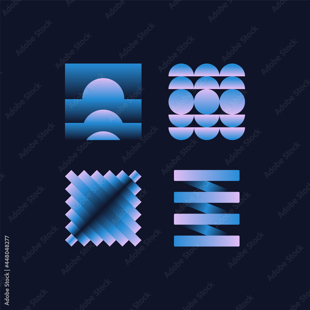 Poster vector illustration collection - trendy abstract creative minimalist prints and compositions with br