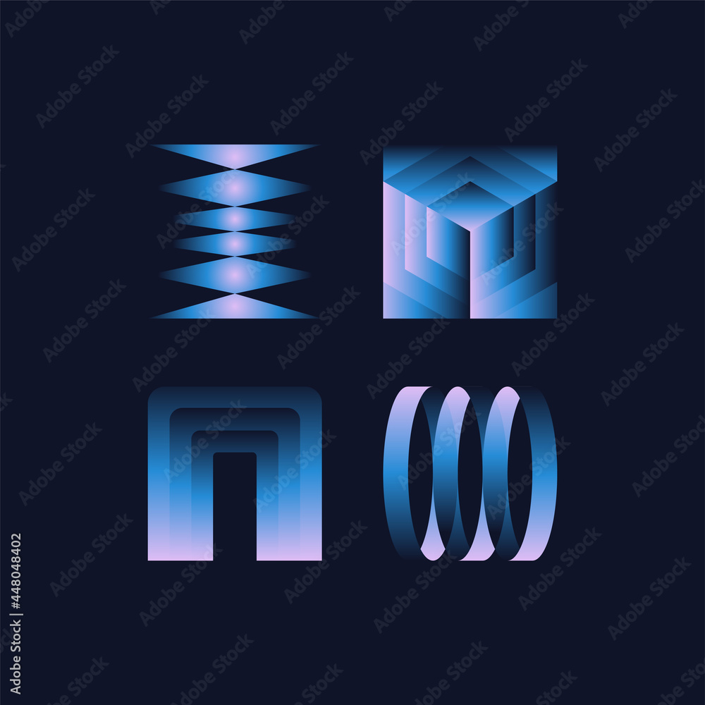 Poster vector illustration collection - trendy abstract creative minimalist prints and compositions with br