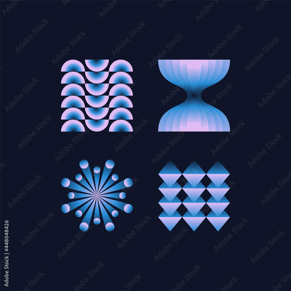 Poster vector illustration collection - trendy abstract creative minimalist prints and compositions with br