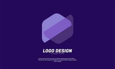 stock creative inspiration logo for company branding corporate multicolor and transparent design vector