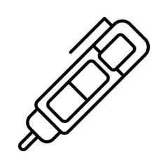 Correction Fluid Vector Line Icon Design