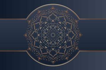 Luxury ornamental golden mandala design background