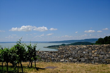 lake view with bay from the mountain