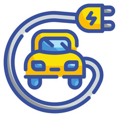 electric vehicles line icon
