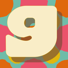 Letter g from the alphabet vector seamless repeat pattern print background