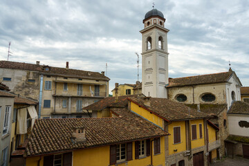 Fototapeta na wymiar Godiasco, old town in Pavia province, Italy