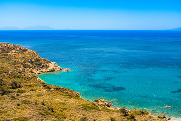 Naklejka na ściany i meble Coast of the Aegean Sea. Datca peninsula, Turkey 
