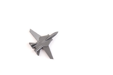 Model plane, airliner, airplane created on a 3d printer, on white background. transportation concept