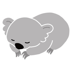 オーストラリアの動物　謝っているコアラのベクターイラスト