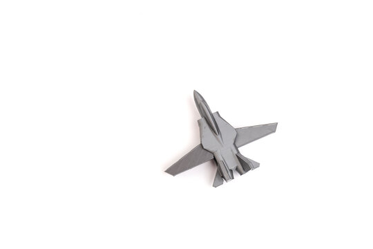 Model plane, airliner, airplane created on a 3d printer, on white background. transportation concept