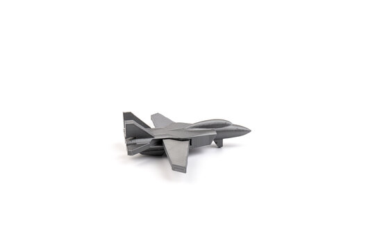 Model plane, airliner, airplane created on a 3d printer, on white background. transportation concept